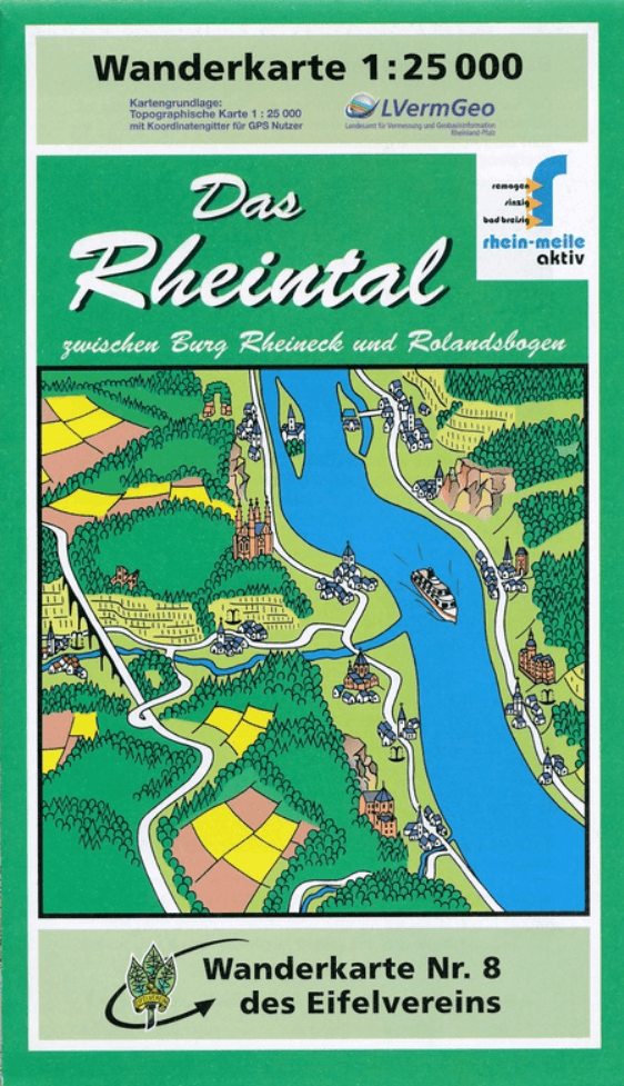 Wandelkaart 08 Das Rheintal Eifel - Eifelverein