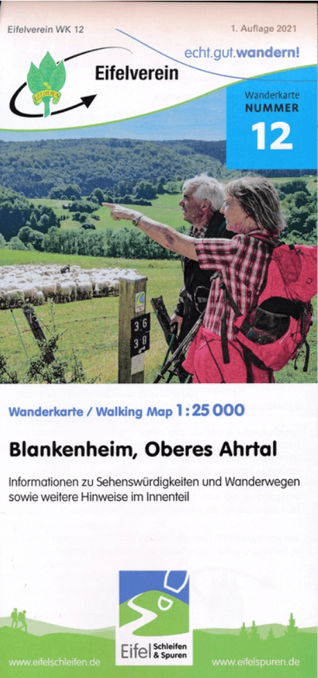 Wandelkaart 12 Blankenheim Oberes Ahrtal - Eifelverein