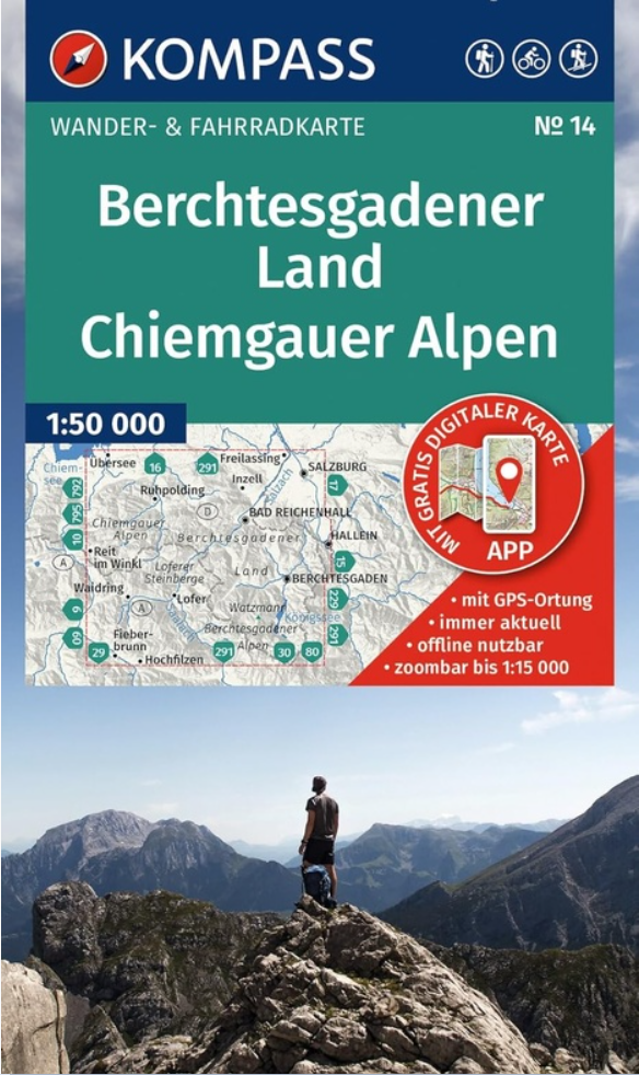 Wandelkaart 14 Berchtesgadener Land & Chiemgauer Alpen - Kompass