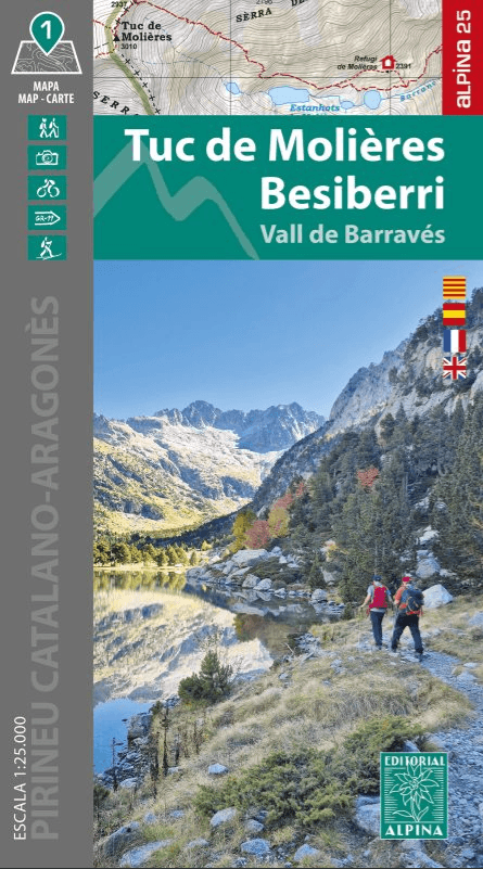 Wandelkaart Tuc de Molières & Besiberri - Ed. Alpina