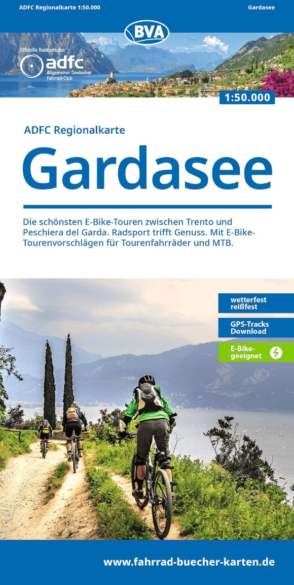 Fietskaart ADFC Regionalkarte Gardameer - BVA-Bikemedia