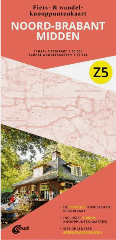 Wandelkaart Z5 Noord-Brabant Oost & Limburg Noord - Anwb Media