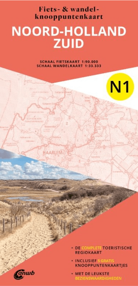 Wandelkaart N1 Noord-Holland zuid - Anwb Media