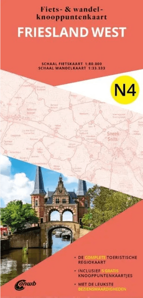 Wandelkaart N4 Friesland West - Anwb Media