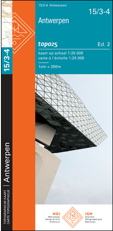 TOPO Wandelkaart 15/3-4 Antwerpen - NGI