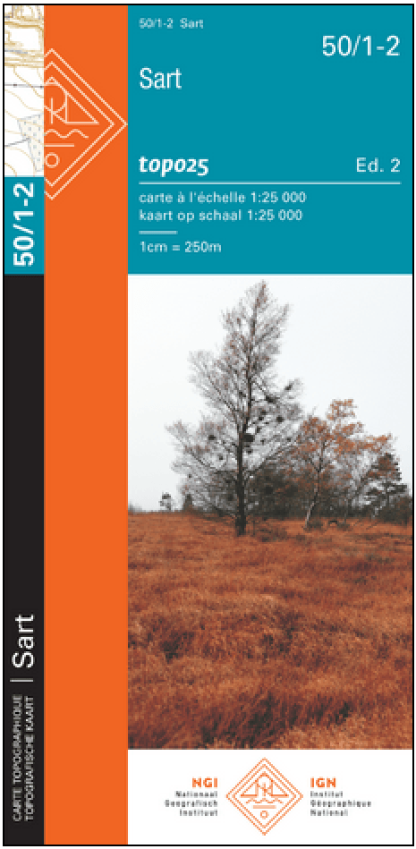 TOPO Wandelkaart 50/1-2 Sart - NGI