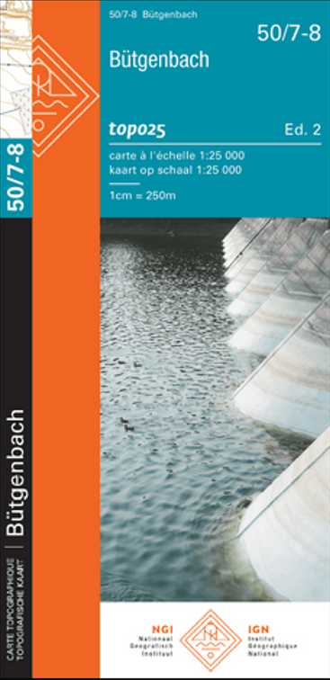 Wandelkaart 50/7-8 Butgenbach - NGI
