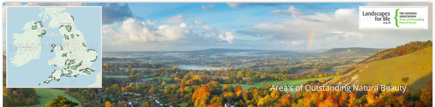 AONB Verenigd Koninkrijk, Areas Of Outstanding Natural Beauty, Wandelen In AONB, Cotswolds AONB, Chiltern Hills, Wye Valley AONB, Surrey Hills, South Downs National Park, Arnside, Silverdale, Northumberland Coast AONB, Mourne Mountains, Lake District AONB